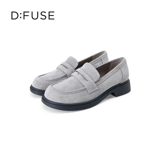DFuse迪芙斯秋款一脚蹬乐福鞋女时尚通勤皮鞋DF33112015 商品图8