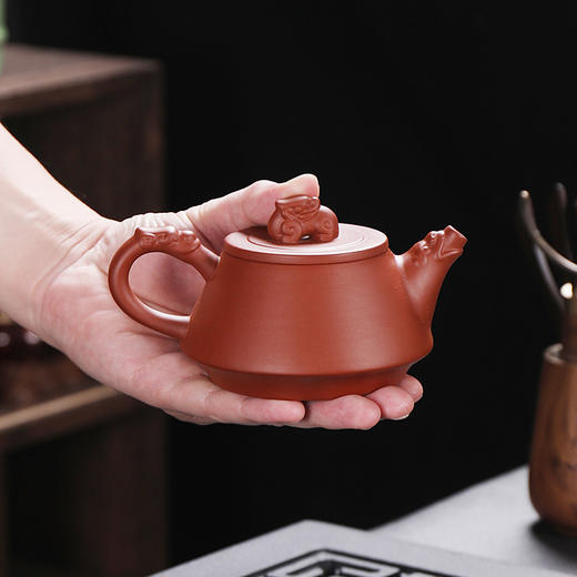 「数款可选！紫砂壶」紫砂壶纯手工朱泥茶壶西施壶过滤大容量泡茶壶陶瓷茶具仿古壶餐饮用具 商品图1