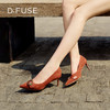 DFuse迪芙斯秋款简约通勤细跟尖头浅口单鞋女DF33111126 商品缩略图1