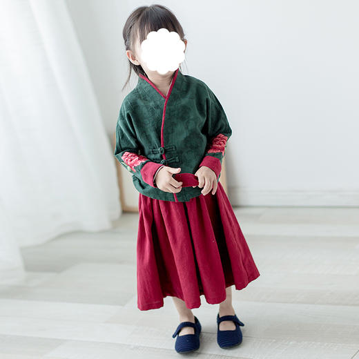 裁缝学苑 TD18儿童汉服唐装儒裙1:1实物服装纸样剪裁图纸牛皮纸样 商品图4