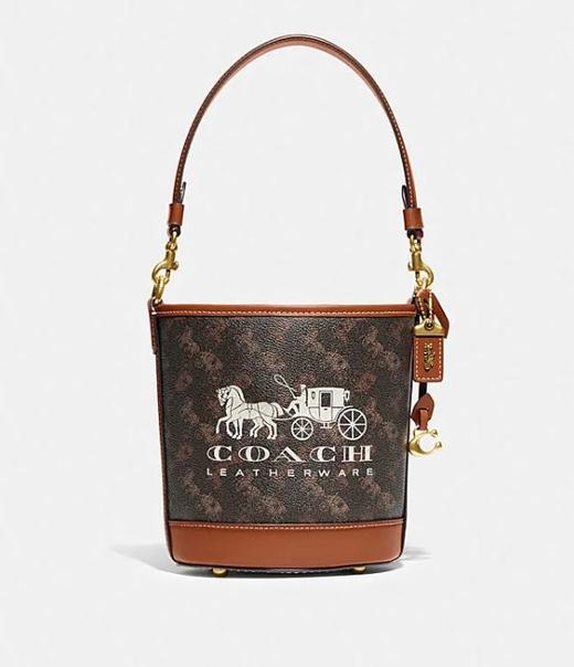 【精品】COACH 马车图案印花DAKOTA 16号水桶包 商品图0