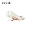 DFuse迪芙斯秋款浅口高跟细跟法式方头单鞋女纯色漆面牛皮DF33111125 商品缩略图3
