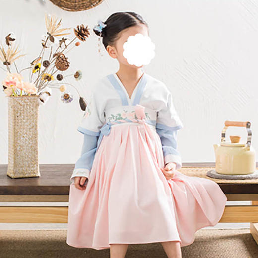 裁缝学苑  TD17女童改良汉服裙1:1实物服装纸样剪裁图纸牛皮纸样 商品图4