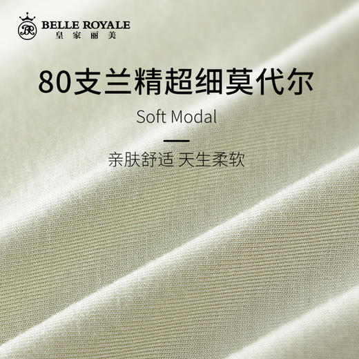 新款高腰80支兰精莫代尔女士内裤不夹臀透气天丝夏季薄款三角裤女生内裤DKM1266 商品图0
