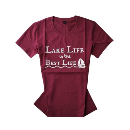 REDLAKE金色池塘T恤衫枣红色（男女同款） 商品图2