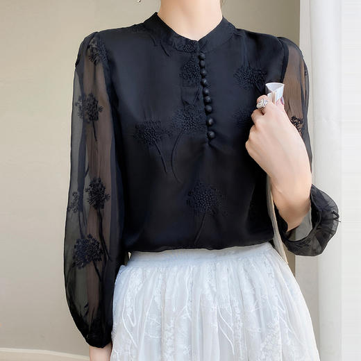 馥迦新中式重工刺绣衬衫 JG-57 商品图5