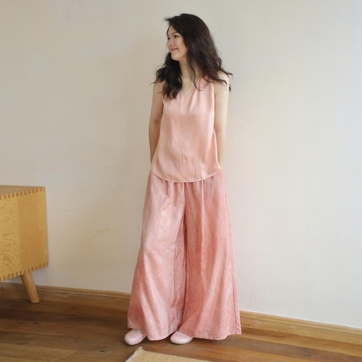 绽放403朵/高端100%桑蚕丝16mm砂洗素绉缎V领多色百搭背心吊带 商品图3