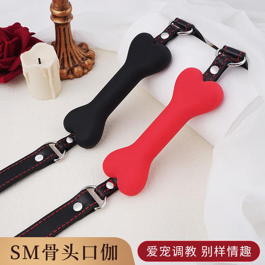 BDSM口球硅胶骨头道具口塞激情口塞口伽玩具情趣成人用品角色扮演 商品图0