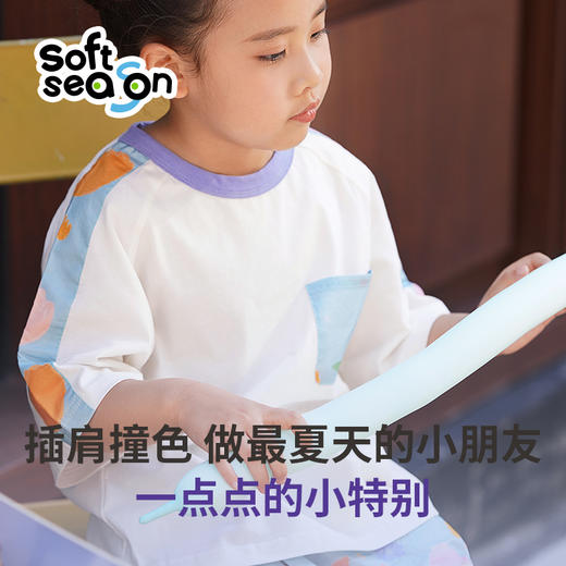 SOFTSEASON纯棉兰花花朵短裤男女童夏季2023新款中大童兰花童装 商品图3