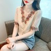 田园轻熟风，甜美碎花气质v领雪纺衬衫KQL-315T7813 商品缩略图5
