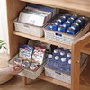 「仿藤编！大小两号」桌面收纳盒收纳筐 零食玩具杂物塑料置物筐厨房小篮子收纳整理篮盒 商品缩略图1