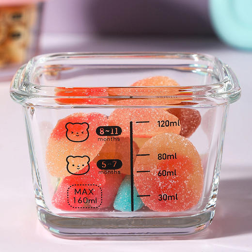 辅食碗婴幼儿辅食盒玻璃蒸蛋羹可蒸煮辅食工具6月龄耐高温家用 商品图2