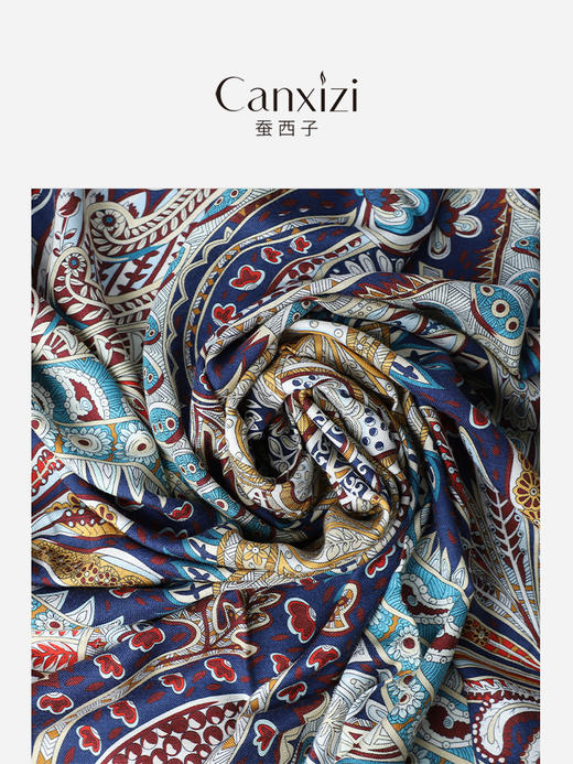 花团锦簇丝巾 商品图4