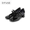 【甜梦少女】Dfuse迪芙斯秋款漆面牛皮方头复古玛丽珍鞋女DF33111212 商品缩略图5