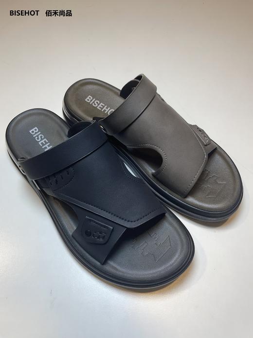 新皮牛皮百搭男士沙滩鞋440B32011 商品图2