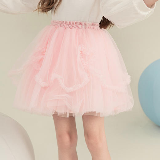 mettekids女童半身裙2023夏季新款蓬蓬网纱短裙儿童甜美洋气裙子 商品图0