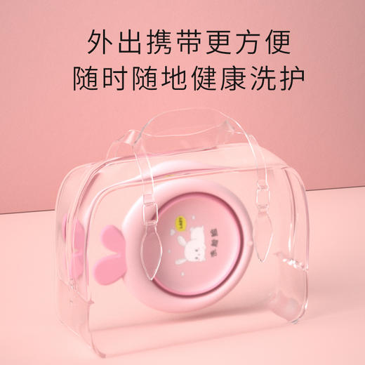 3个装折叠脸盆儿童新生婴儿专用洗脸屁屁盆三件套宝宝用品小盆子 商品图4