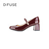 【甜梦少女】Dfuse迪芙斯2023秋季新款法式方头珍珠饰扣玛丽珍单鞋DF33111274 商品缩略图4