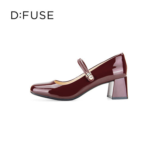 【甜梦少女】Dfuse迪芙斯2023秋季新款法式方头珍珠饰扣玛丽珍单鞋DF33111274 商品图4