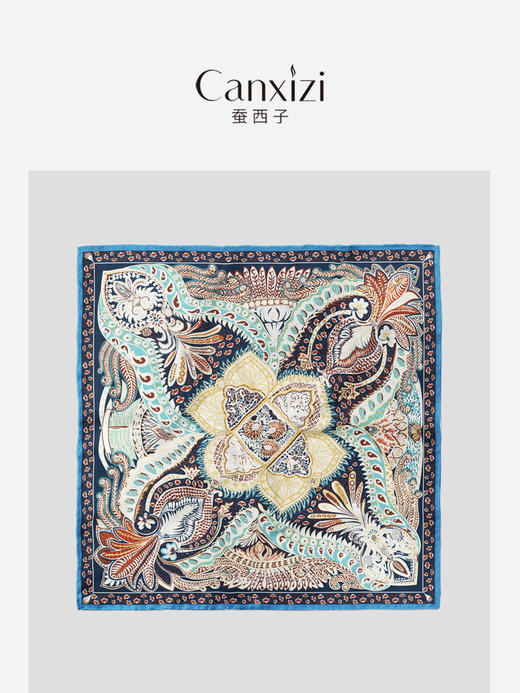 花团锦簇丝巾 商品图1