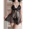 【霏慕】情趣内衣性感睫毛蕾丝裙摆激情透视网纱深v吊带睡裙新品7767 商品缩略图3