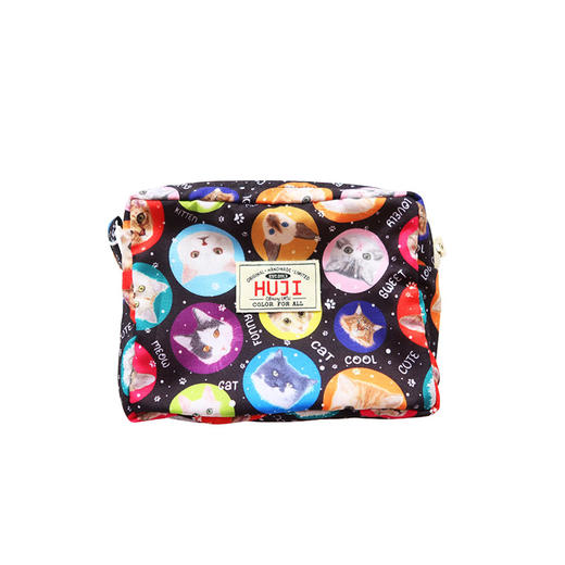 HUJI祤集Motley收纳包插画都是猫 商品图0