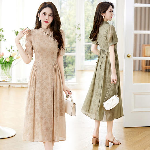 夏季新款，改良新中式旗袍女年轻连衣裙HR-YJHE3309-1 商品图0