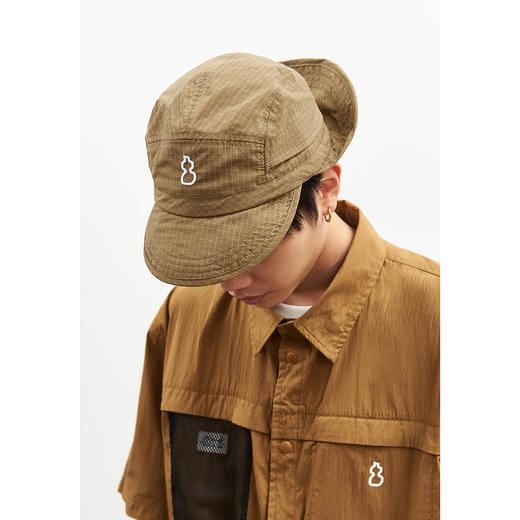 吃茶去chichaqu 山系格纹尼龙双檐洛克帽 商品图2