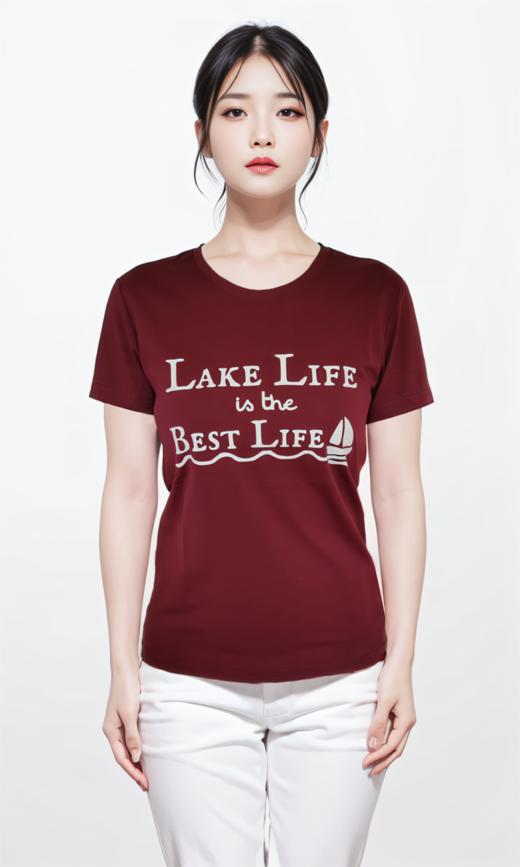 REDLAKE金色池塘T恤衫枣红色（男女同款） 商品图9