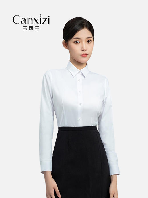 女士公务白衬衫 商品图9