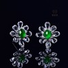 【绽放】满绿翡翠耳钉   EZ12305009 商品缩略图1
