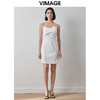 VIMAGE纬漫纪秋季新款优雅吊带连衣裙V2077608 商品缩略图1