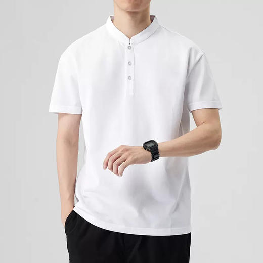 裁缝学苑MX24 珠地棉短袖polo衫纸样男装立领亨利领t恤裁剪衣服装 商品图1