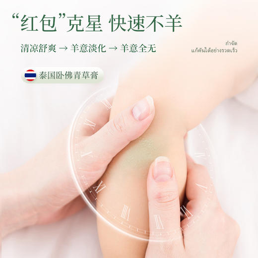 【买二送一！泰国艾草青草膏】儿童成人户外叮咬防蚊通用青草膏，绿草膏驱蚊虫叮咬止痒泰国卧佛青草膏 商品图1