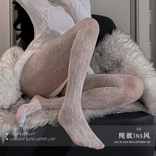 【霏慕】情趣内衣批发一件代发纯欲诱惑情趣丝袜ins风网眼连裤袜7314 商品图1