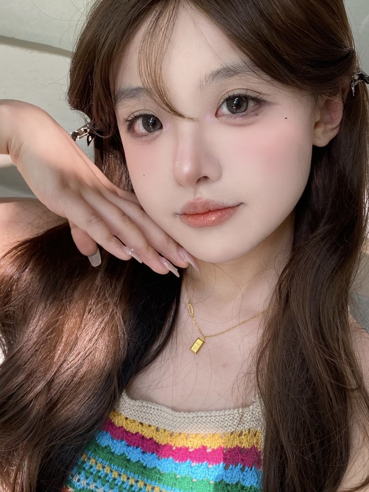 LILIAN美瞳 年抛隐形眼镜 珞咖 14.5mm 1副/2片 左右度数可不同-VVCON美瞳商城12