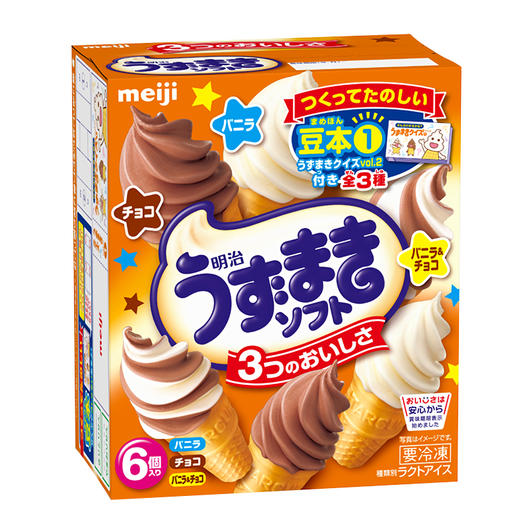 300g明治面包超人甜筒（巧克力味，香草味，香草巧克力味） 商品图0