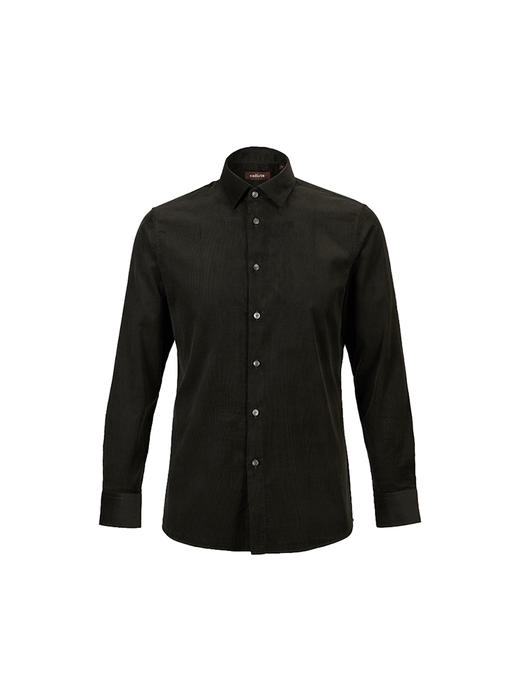 callisto深绿灯芯绒全棉长袖衬衫 FSCSL040C GR 商品图1