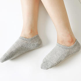 都市丽人简约系列精梳棉隐形袜中厚款常规袜新年本命年红品LC3CC1