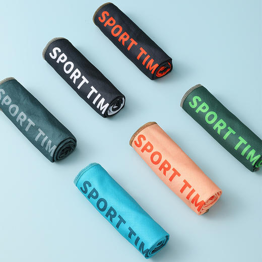 「双拼色！运动冷感巾」冷感运动毛巾 跑步健身擦汗巾印花冰凉巾居家布艺 商品图2