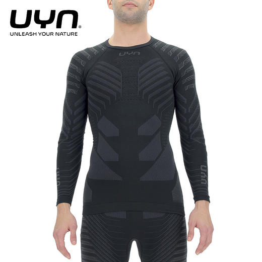 UYN回弹系列长袖衫男款紧身高弹吸汗速干健身跑步篮球训练运动压缩衣 商品图2