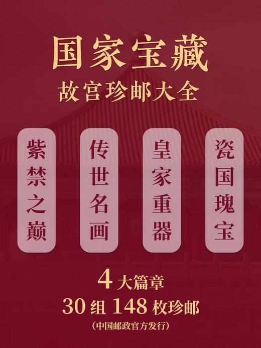 预定！国家宝藏故宫珍邮大全套 148枚珍邮一次集齐！包邮 商品图1