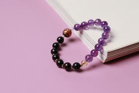 ZGT0092°黑檀|紫水晶手链手串