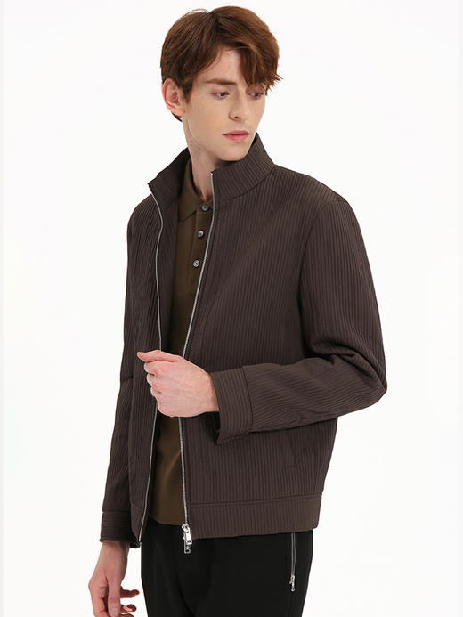 callisto咖色褶裥工艺棉服 FSFEP011C BR 商品图1