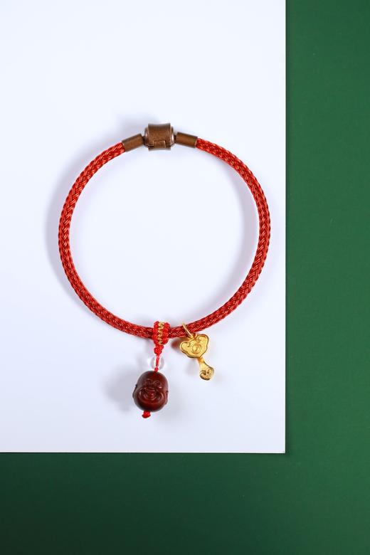 XYZT0496°禅意笑佛红绳手链 商品图3
