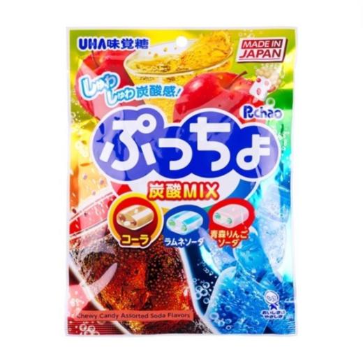 日本UHA悠哈4味碳酸硬糖-50g/普超什锦碳酸味软糖-90g 商品图2