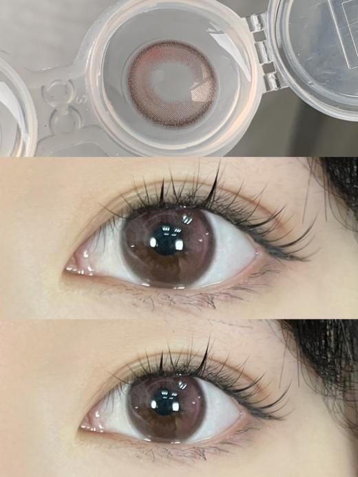 annakelly 蒸馏水杏棕 有点粉 好乖啊 半年抛 14.2mm 含硅水凝胶 商品图2