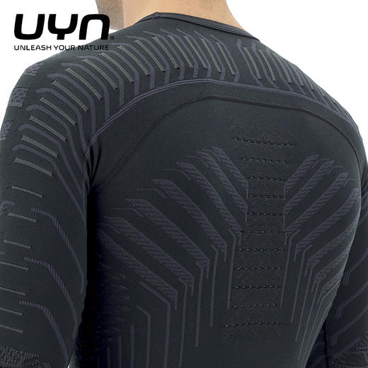UYN回弹系列长袖衫男款紧身高弹吸汗速干健身跑步篮球训练运动压缩衣 商品图5