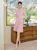 AD高端气质正装连衣裙OL通勤粉色西装裙百褶女夏季主持人演讲服装 商品缩略图2