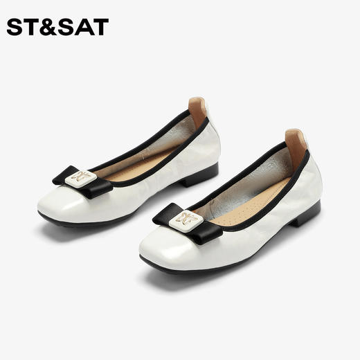 星期六浅口软羊皮瓢鞋平底单鞋SS32111E05 商品图4